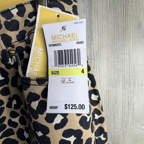 MICHAEL Michael Kors Leopard Print Cropped Jeans - Picture 4 of 8
